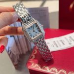 Cartier 27*37MM Swiss Quartz Movement Steel Case Watch